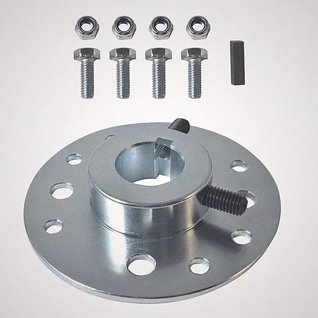 1" Bore Brake Drum Sprocket Hub 1/4" Keyway for Go Kart Cart Mini Bike Trike