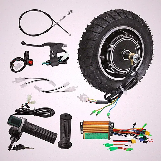 10" Wheel Drum Brake Brushless Hub Motor Kit 36V 500W Controller e Bike Scooter