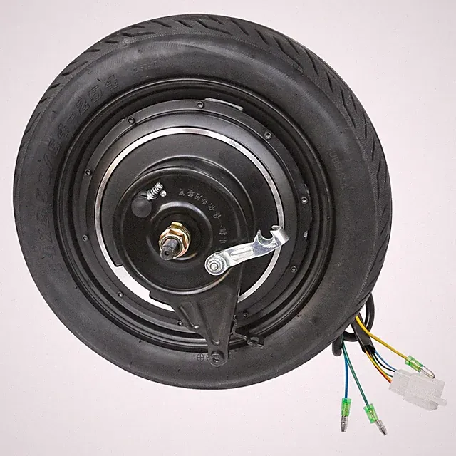 14 Inch 500W Drum Brake Hub Motor 36V Electric Scooter E Bike Rear Wheel Tire