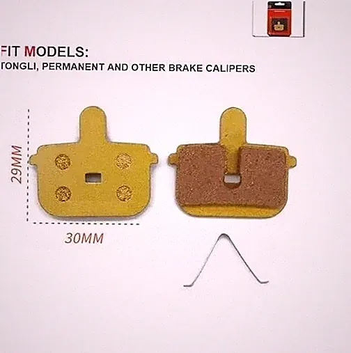 2 Pairs Bike Disc Brake Pads Mechanical Disc Brake Resin,Semi-Metallic Tongli