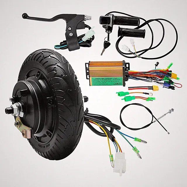 24V 350W 8" Scooter Bike Brushess Hub Motor DrumBrake 200x50 Tire Conversion Kit