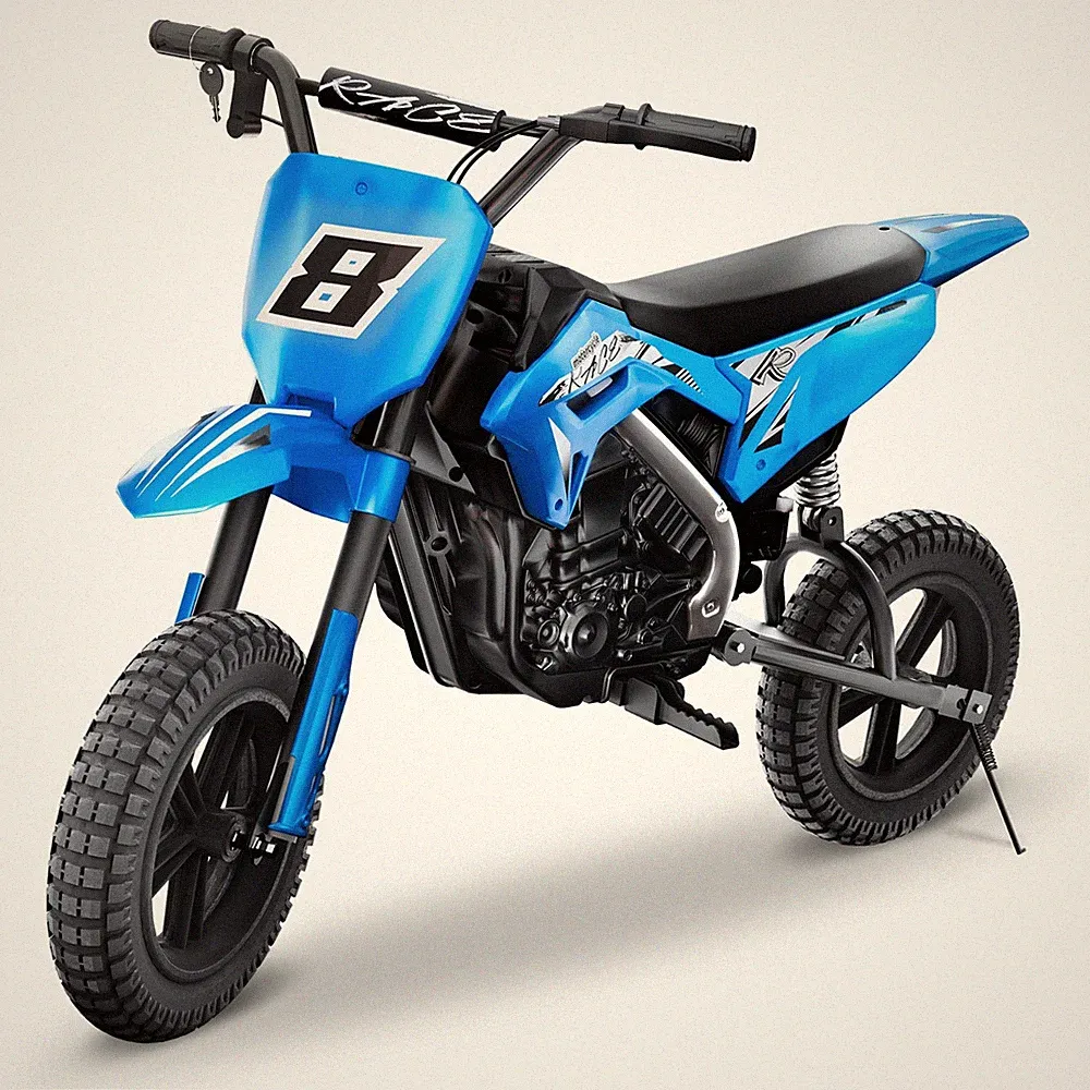 24V Kids Dirt Bike Electric Motorcycle Twist-grip 12mph Air Tires+Drum Brake