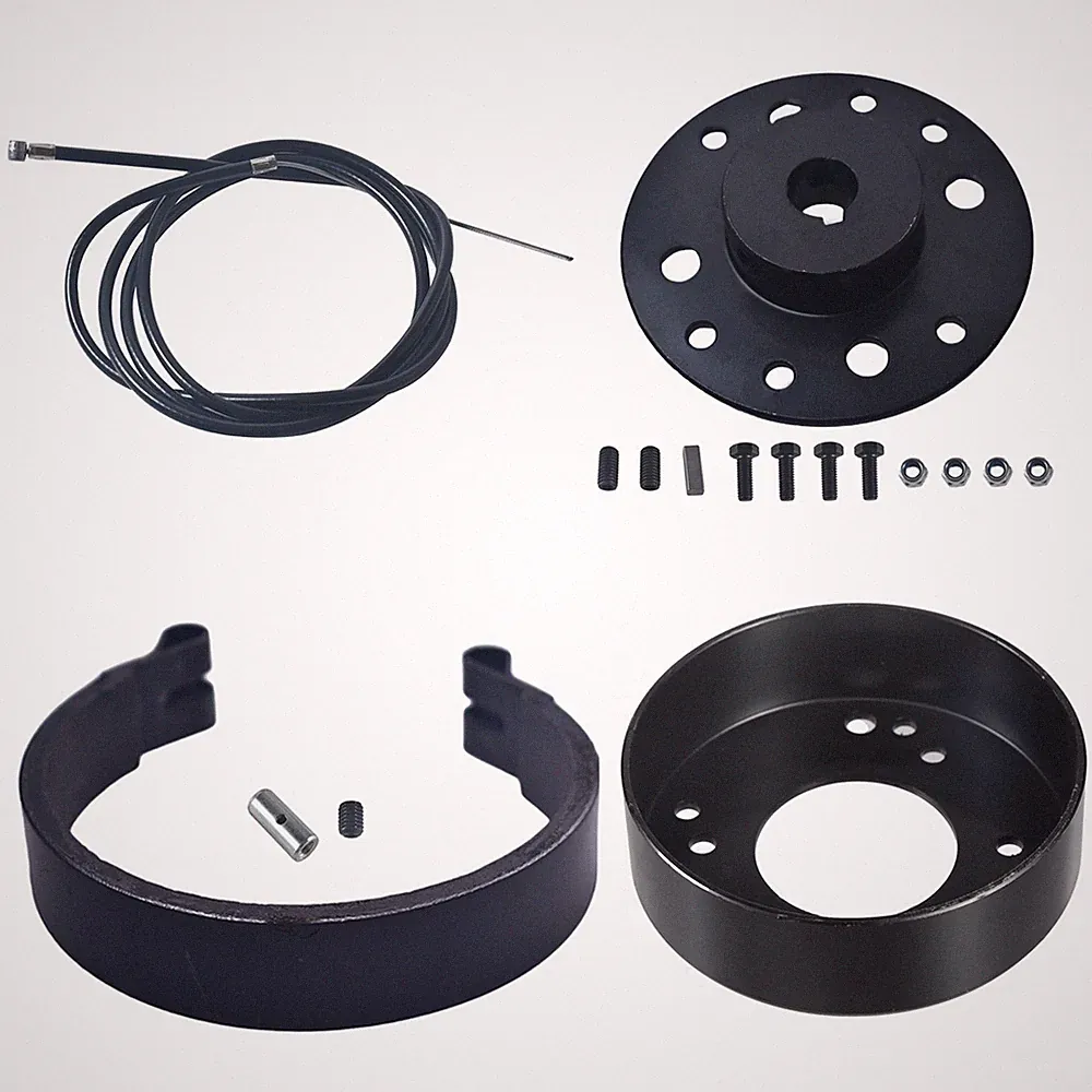 4.5" Rear Drum Brake Band with Sprocket Hub Adapter Fit Go Kart Mini Bike ATV