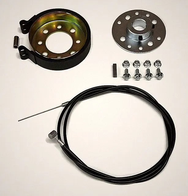 4" Brake Band, Drum Hub and Cable Kit for Go Kart Mini Bike ATV Quad For 1" Axle