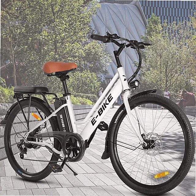 500W Ebike 26" Electric Bike Bicycle For Adults 19Mph Commuter Tire E-bike US