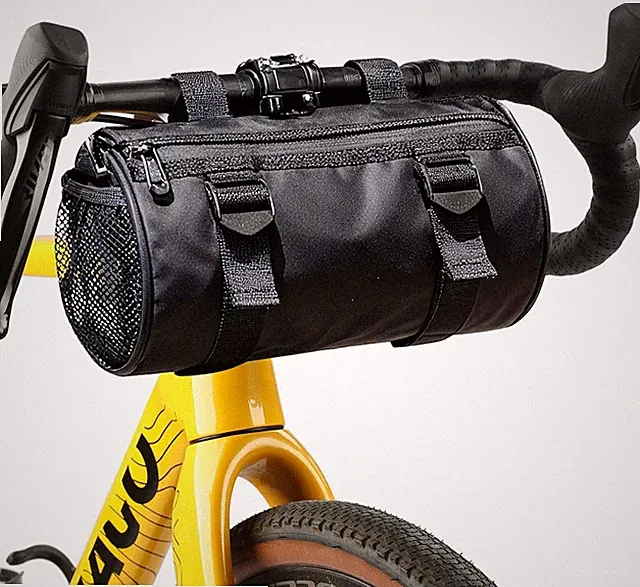 6L Bike Handlebar Bag Black Waterproof Front Bag Mountain City Commuter