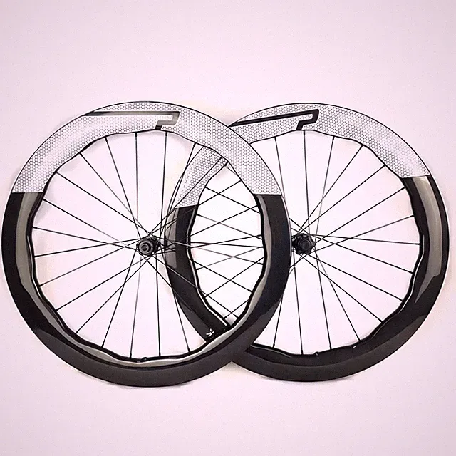 700C Carbon Road Bicycle Wheelset UD 6560 V / Disc Brake Tubeless Tubular Wheels