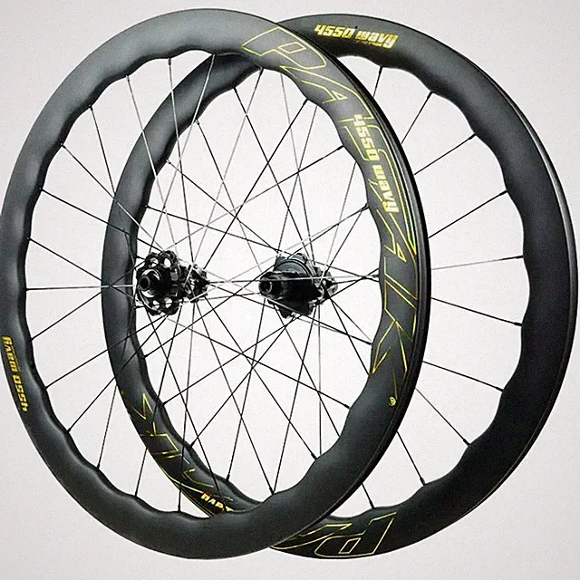 700C Carbon Road Bike Wheelset 40-60mm Rim Depth Center Lock Disc Brake Wheels