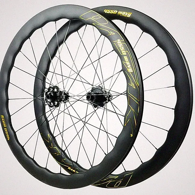 700C Road Bike Carbon Bicycle Wheelset 4550 4060mm Depth Center Lock Disc Brake