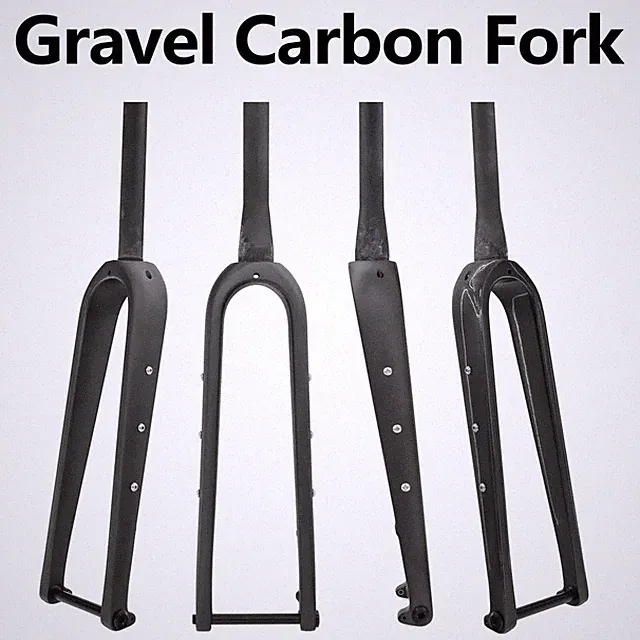 700C Road Off-road Gravel Bicycle Carbon Front Fork Barrel Shaft Bicycle Fork