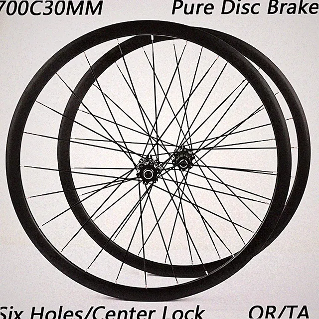 700C Wheel Set 30MM Road Pure Disc Brake Version Bicycle Wheels Straight Pull