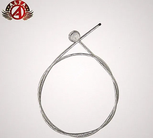 ALTA 380mm Silver Bicycle Brake Straddle Cable Single Barrel BMX/MTB Front/Rear.