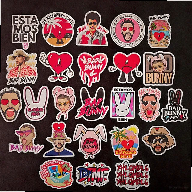 Bad Bunny Inspired Stickers Latin Reggaeton Hip Hop Music Artist Vinyl Decals