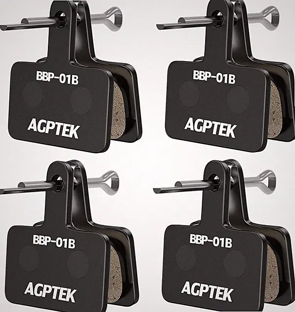 Bike Brake Pads, High-Performance Brake Pads, Disc Brake Pads & Spring (Semi-Met