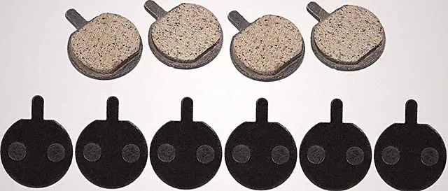 Bike Disc Brake Pads Resin Semi Metal 5 Pairs Low Noise Smooth Braking Kit