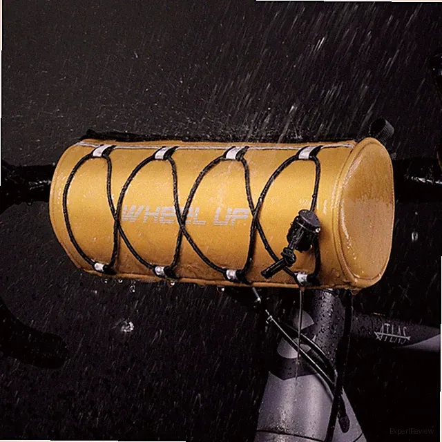 Bike Handlebar Bag Cycling Front Bag Barrel Tube Crossbody Bag Foldable