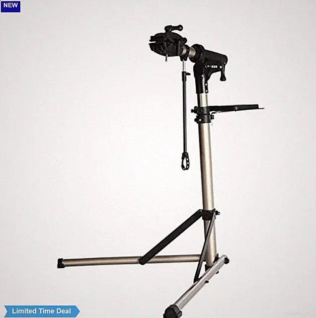 Bike Workstand Adjustable Height 360 Degree Clamp Alloy Barrel Folding