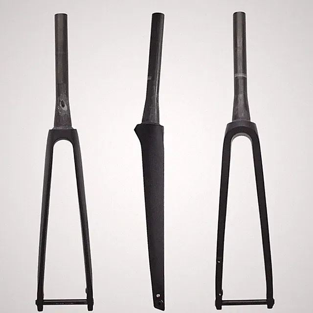 Carbon Bicycle Fork Tapered Tube Barrel Axle Full Inward Straight Tube 28.6mm.