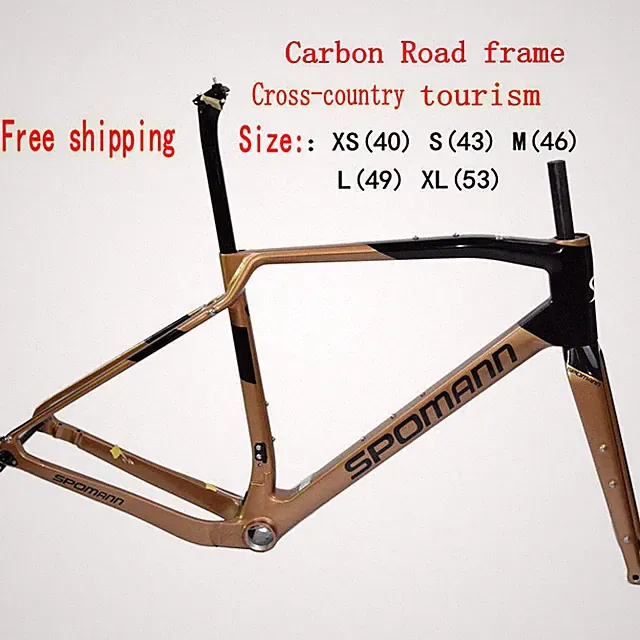 Carbon Road Bike Frameset Gravel Cross-country Frame Barrel Shaft Disc Brake