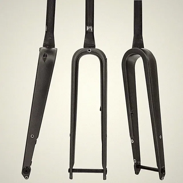 Carbon Road Gravel Bicycle Front Fork 700x45C Internal Routing Barrel Shaft