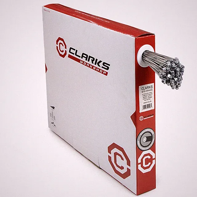 Clarks Mtb/Hybrid Die-Drawn S/S Inner Brake Wire W1.5 X L2000Mm Barrel Nipple Di