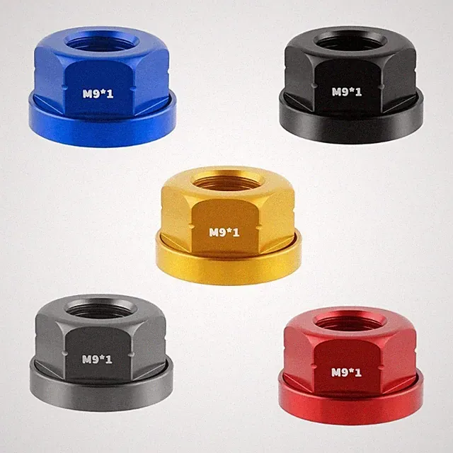 Corrosions Proof Bicycles Hub Nut Universals Fixed Gear Alloys Quickly Mount
