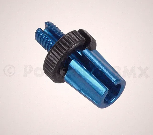 Dia-Compe M7 bicycle brake lever threaded barrel adjuster - DARK BLUE