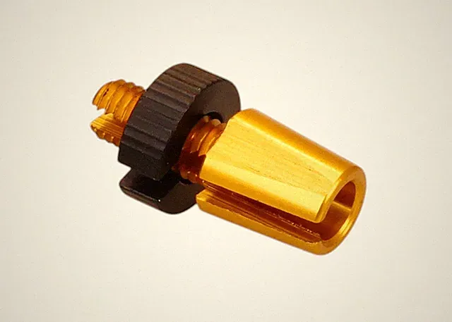 Dia-Compe M7 bicycle brake lever threaded barrel adjuster - GOLD