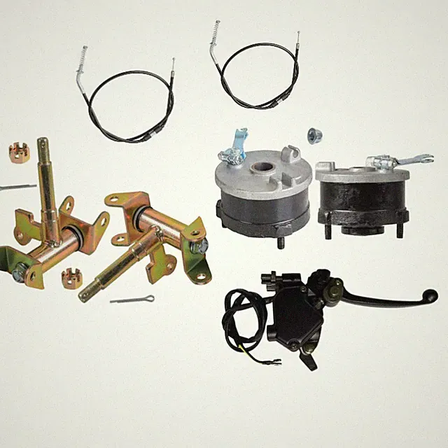 Go kart ATV Front Drum Brake Spindle Hub Brake Lever kit Assembly 50 125cc 110cc