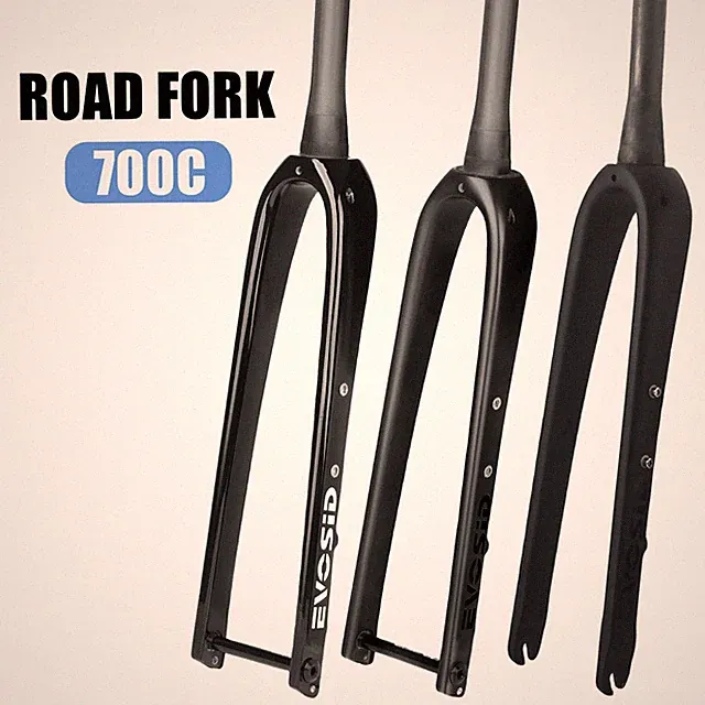 Gravel Road Bike Full Carbon Extra-long Barrel Shaft Quick Release Front Fork