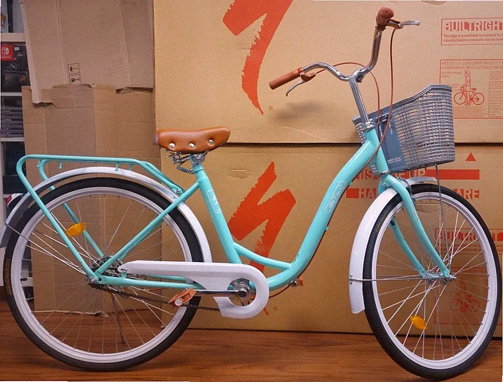 Jint Bike 26” Beach Cruiser w 14” Frame, No Suspension, w Caliper & Drum Brakes