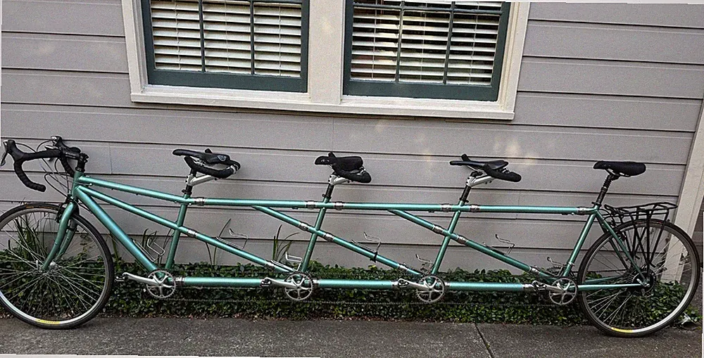 Meridian Quad-Triple-Tandem - Medium, Ultegra STI 3x9, Bar End Drum, Phil Hubs
