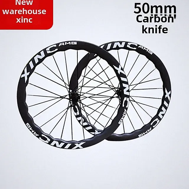 Open Tire Road Carbon Fiber Bike Wheels 6 Claw 2 Tooth Flower-Drum Wheel Set