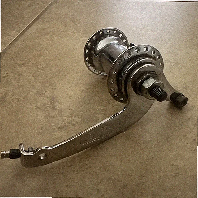 Prewar New Departure Front Drum Brake 36h Hub