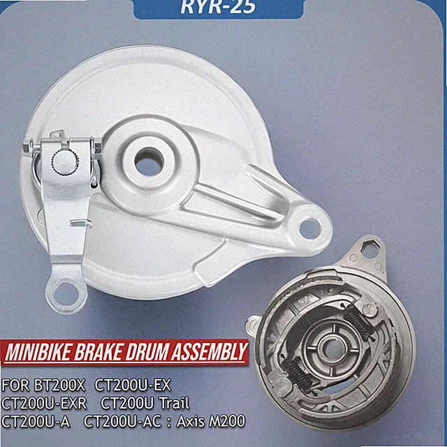 Rear Brake Drum Assy For Coleman CT200U BT200X CT200U-EX 196cc 6.5hp Mini Bike