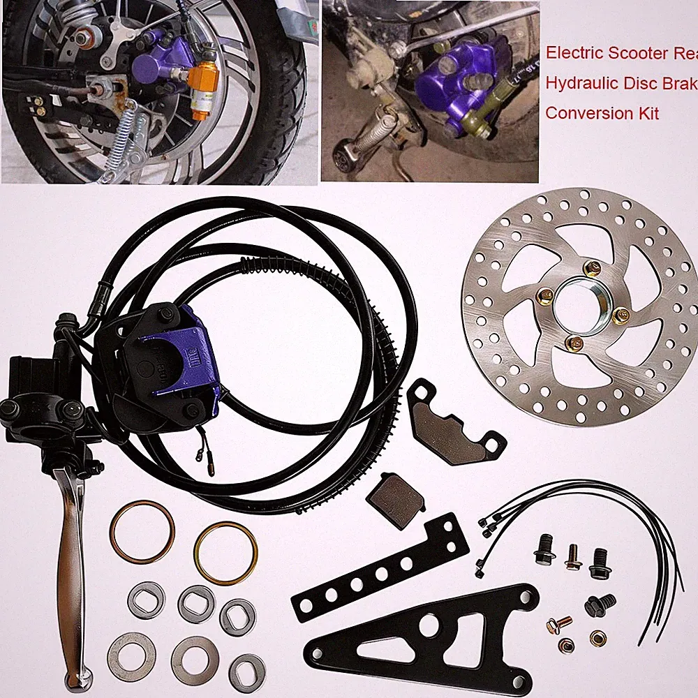 Rear Disc Brake Conversion Kit For 90/100 E-Bike Scooter Motorcycle Brake Drum
