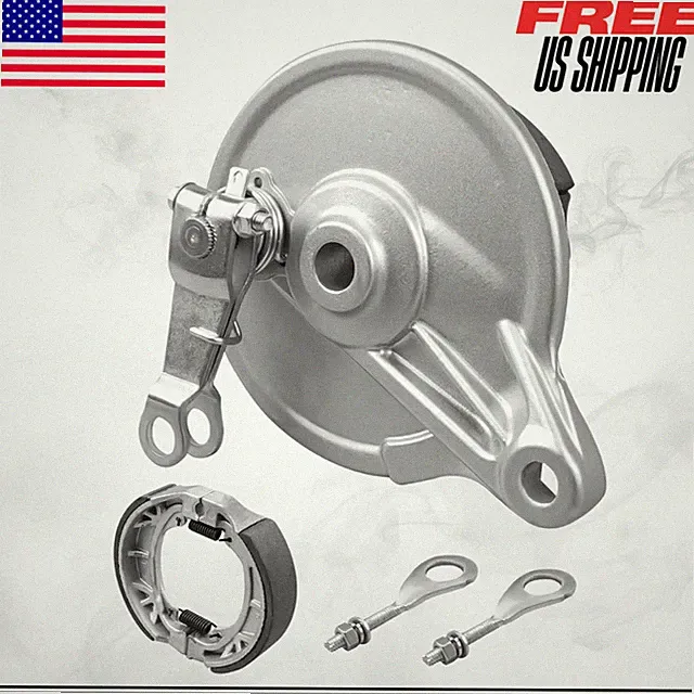 Rear Drum Brake Cover Shoe Kit For Coleman BT200X CT200U CT200U-EX Mini Bike