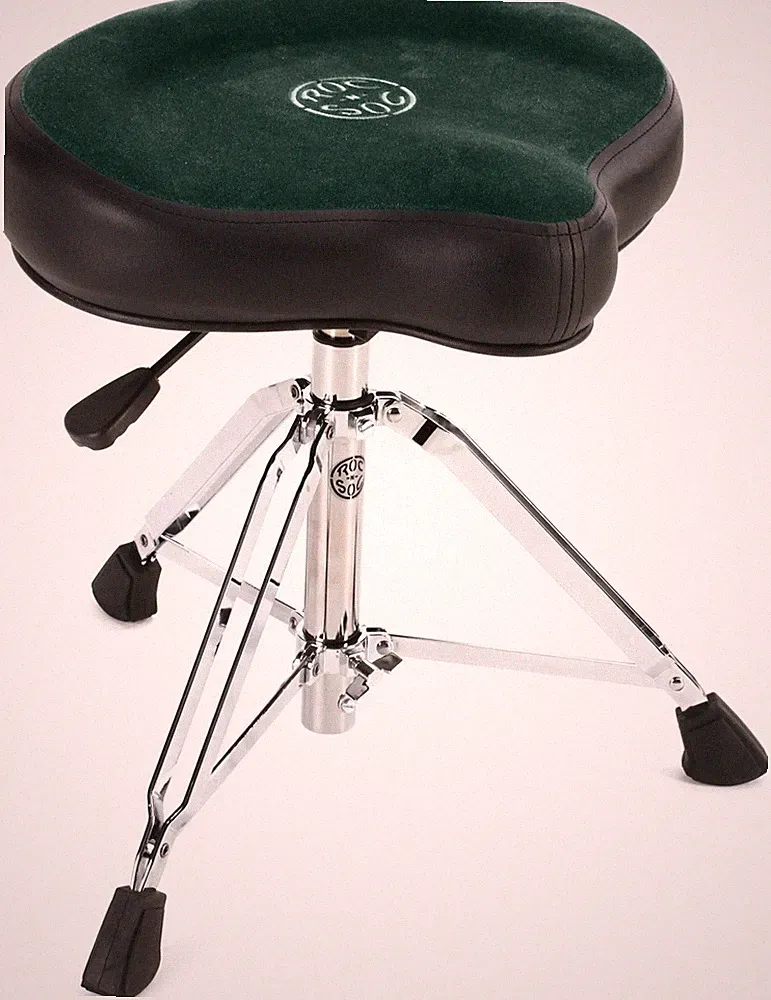 Rok-N-Soc Nitro Drum Throne with Saddle - Green