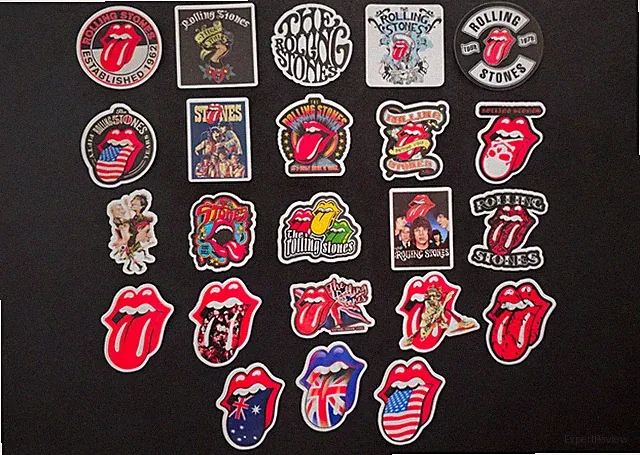 Rolling Stones Inspired Stickers Tongue Logo Vinyl Decals Mick Jagger 70s Rock