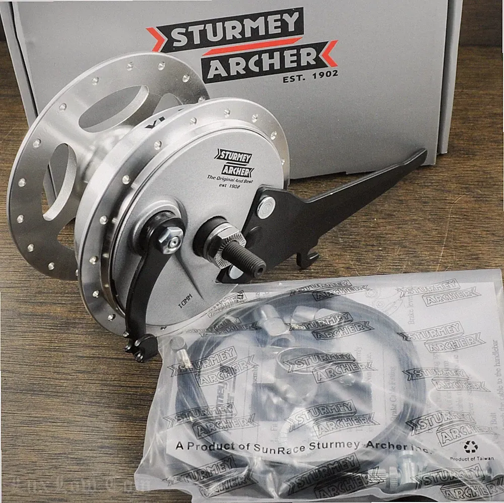 Sturmey-Archer XL-FD Front Drum Brake HUB 36h Vintage Schwinn Cruiser Bicycle