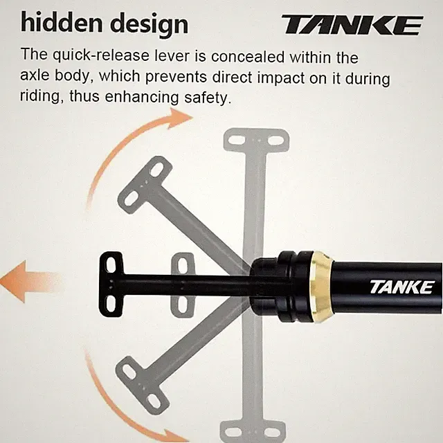 Ultralight Aluminum Alloy Bicycle Quick Release Barrel Shaft Rod 12 0.59 in