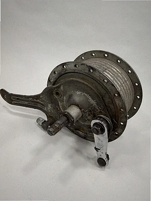 Vintage Arai New Bicycle Drum Brake Rear Hub 36 Hole Steel 1960s Drag Japan Made