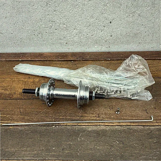 Vintage Hub Nutted Steel 36 Hole Rear Heavy Duty Spokes Nipples Dual Threaded