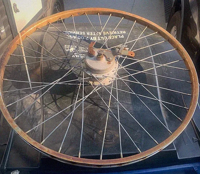 Vintage Schwinn Heavy Gauge Spoke Rear Freewheel Drum Brake 5 Speed Cruiser