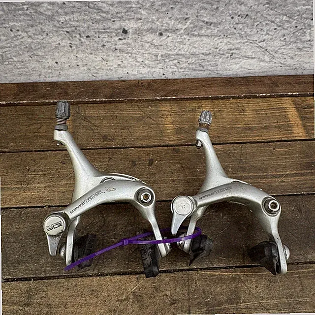 Vintage Shimano 105 BR-1055 Caliper Brakes Set Silver F/R Road Bike 90s Japan