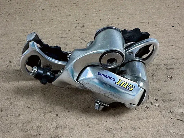 Vintage Shimano 105 RD-5500 Rear Derailleur Long Cage for 9 Speed Double/Triple