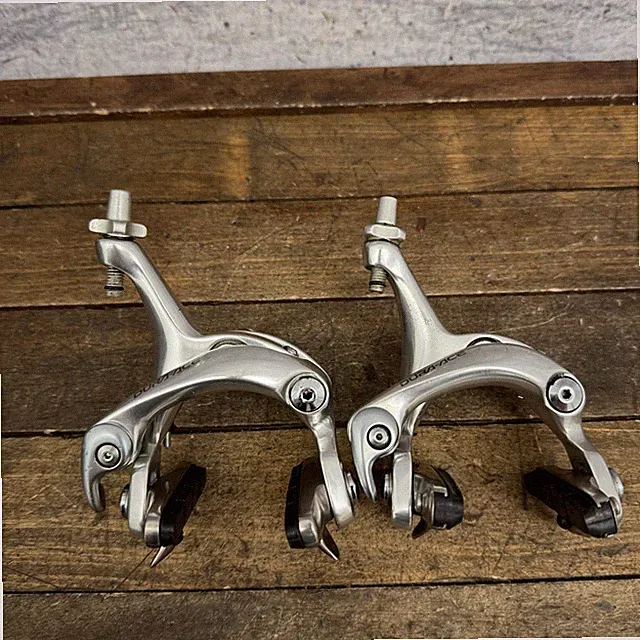 Vintage Shimano Dura-Ace BR-7700 Caliper Brakes Set Silver Dual Pivot F/R Japan