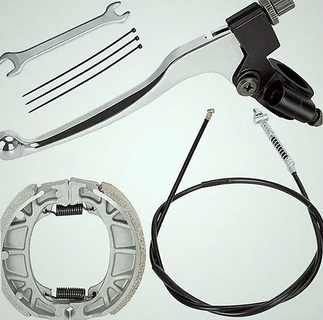 YOXUFA Mini Bike Brake Lever Kit Drum Brake Cable Shoes Replacement for Coleman